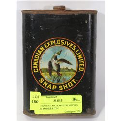 ANTIQUE CANADIAN EXPLOSIVES GUN POWDER TIN