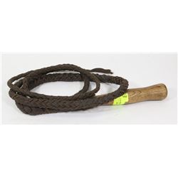 ANTIQUE 84" LEATHER WHIP
