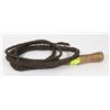 Image 1 : ANTIQUE 84" LEATHER WHIP