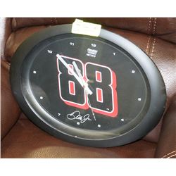 NASCAR  DALE EARNHARDT #88 OVAL  WALL CLOCK.