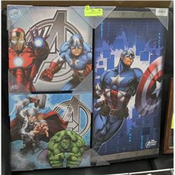NEW AVENGERS 3PC PICTURE SET.