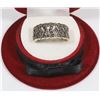 Image 1 : 26) STERLING SILVER MARCASITE RING SIZE 8.5