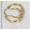 Image 1 : 41) 14KT GOLD HOOP EARRINGS