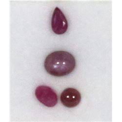 42) GENUINE NATURAL RUBIES GEMSTONE