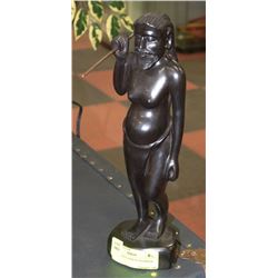 SOLID EBONY AFRICAN WARRIOR