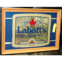 VINTAGE MIRRORED LABATT'S BEER MANCAVE BAR