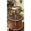 Image 1 : 3 TIER ROUND CORNER TABLE.