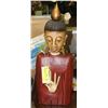 Image 1 : WOOD BUDDHA 20" TALL (MADE IN INDONESIA )