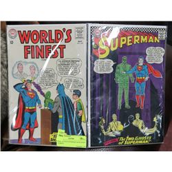 PAIR OF OLD SUPERMAN & BATMAN COMICS