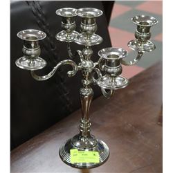 STAINLESS STEEL FIVE POINTED CANDLE HOLDER