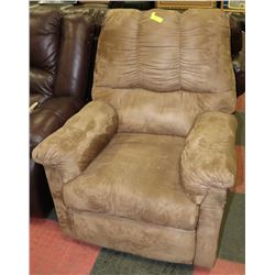 BEIGE RECLINER CHAIR. HOUSEHOLD