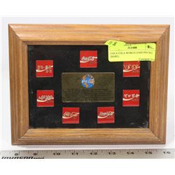 COCA COLA WORLD LOGO PIN SET