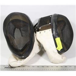 PAIR OF FENCING MASKS