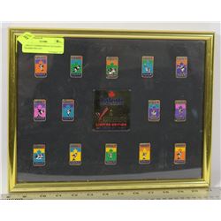 LABATT COMMONWEALTH GAMES FRAMED PIN SET