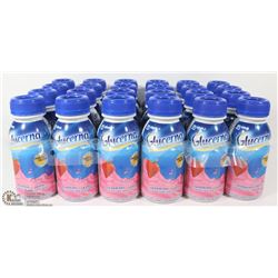 CASE OF 24 STRAWBERRY  GLUCERNA "ENSURE" FOR