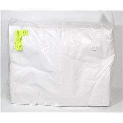 PACKAGE  OF 6 NEW  WHITE SIZE TWIN FLAT SHEETS
