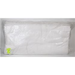 LOT OF 6 NEW HOTEL WHITE  BATH TOWELS