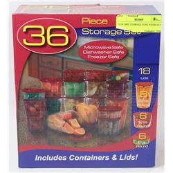 NEW 36PC STORAGE CONTAINER SET