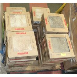 PALLET OF NEW GLAZED TILE INCL ATHENS GRAY AND TAN