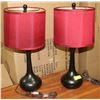 Image 1 : PAIR OF RED LAMPS