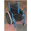 Image 1 : BLUE KIDS SIZE WHEELCHAIR WITH MESH SEAT AND BACK