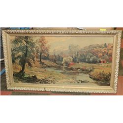 LARGE PAINTING INDIAN SUMMER PETER HAYWARD