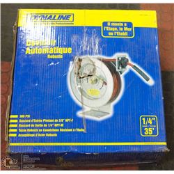 DYNALINE 1/4" 35FT HD AUTO REWIND HOSE REEL