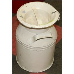 VINTAGE CREAM CAN WITH LID