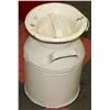 Image 1 : VINTAGE CREAM CAN WITH LID