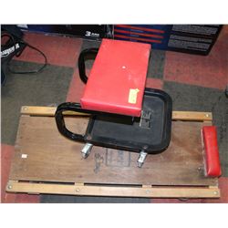 MECHANICS STOOL WITH TRAY AND CREEPER