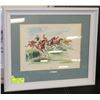Image 1 : FRAMED & MATTED ESTATE WATERCOLOR SIGNED JOHN