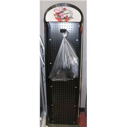 NEW BLACK DISPLAY RACK WITH 24 DISPLAY HOOKS