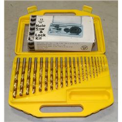 DRILL BIT SET & HOLE SAW KIT