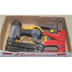 FLAT OF VARIOUS STAPLERS INCL AIR AND ELECTRIC