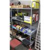Image 1 : NEW METAL SHELF WITH CASTORS, 4 LEVEL HEAVY DUTY