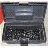 Image 1 : RUBBERMAID TOOL BOX WITH ALL SOCKETS.