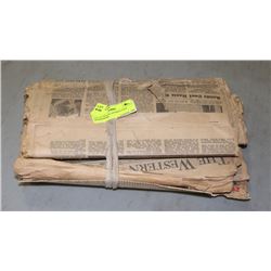 LOT OF ESTATE ANTIQUE NAZI NEWSPAPERS