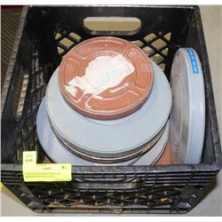 ESTATE TOTE WITH VINTAGE MOVIE/FILM REELS INCL