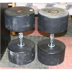 PAIR OF 90LB DUMBBELLS