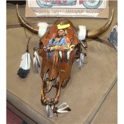 PAINTED COW SKULL