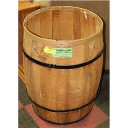 MACGREGOR THE MOVER TAGGED WOOD BARREL WITH