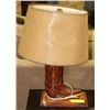 Image 1 : CARVED WOOD COWBOY BOOT TABLE LAMP