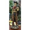 Image 1 : HEAVY TALL COWBOY STATUE 31" HIGH