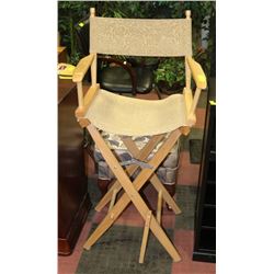 FABRIC & WOOD DIRECTORS CHAIR