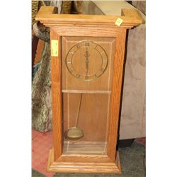 2.5FT TALL WALL HANGING WOOD CLOCK
