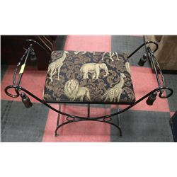 ELEPHANT PATTERN HALL BENCH
