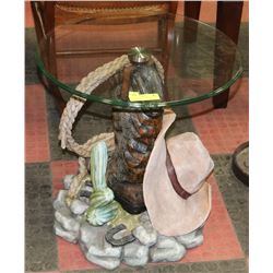 ESTATE COWBOY BOOT AND ROPE THEMED END