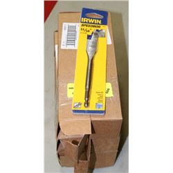 6 PACKS OF 6 FLAT BIT IRWIN DRILL BITS