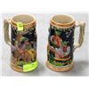 Image 1 : TWO VINTAGE ORIGINAL BEER STEINS