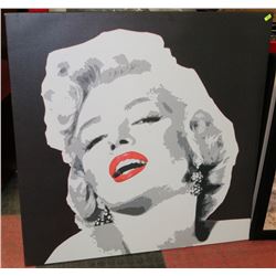 LARGE STRETCHED CANVAS MARILYN MONROE PICTURE